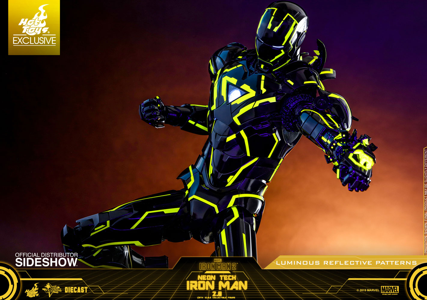 Sideshow neon tech iron man new arrivals