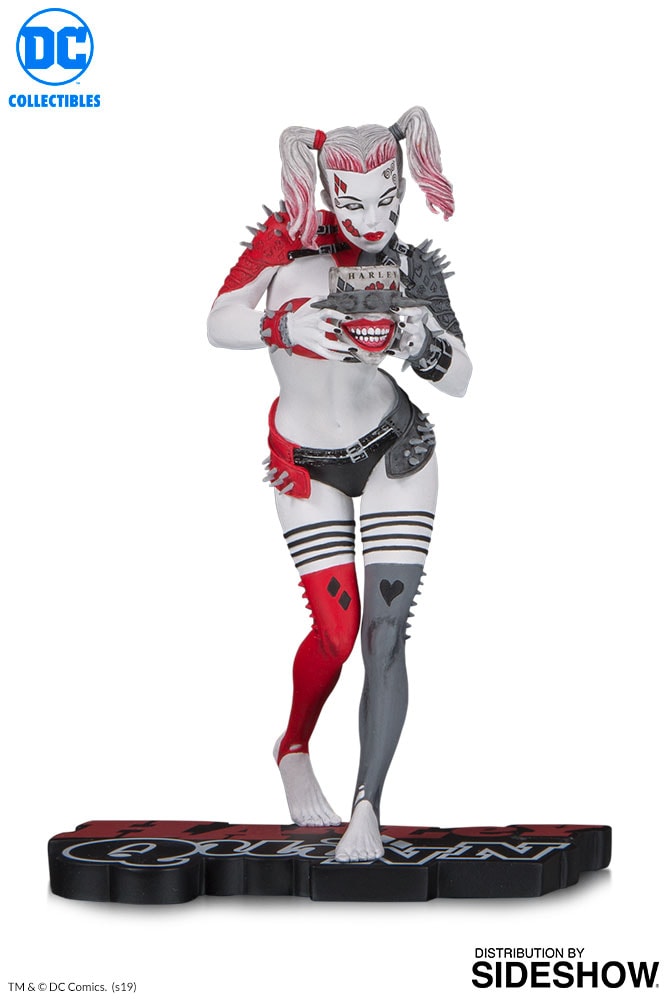 Harley Quinn Red, White & Black Statue by Greg Horn | Sideshow