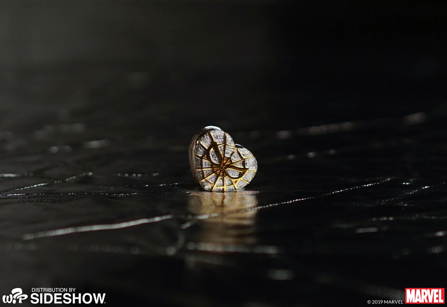 Marvel Spider-Heart Silver and Gold Bead - Large Jewelry  (Prototype Shown) View 2
