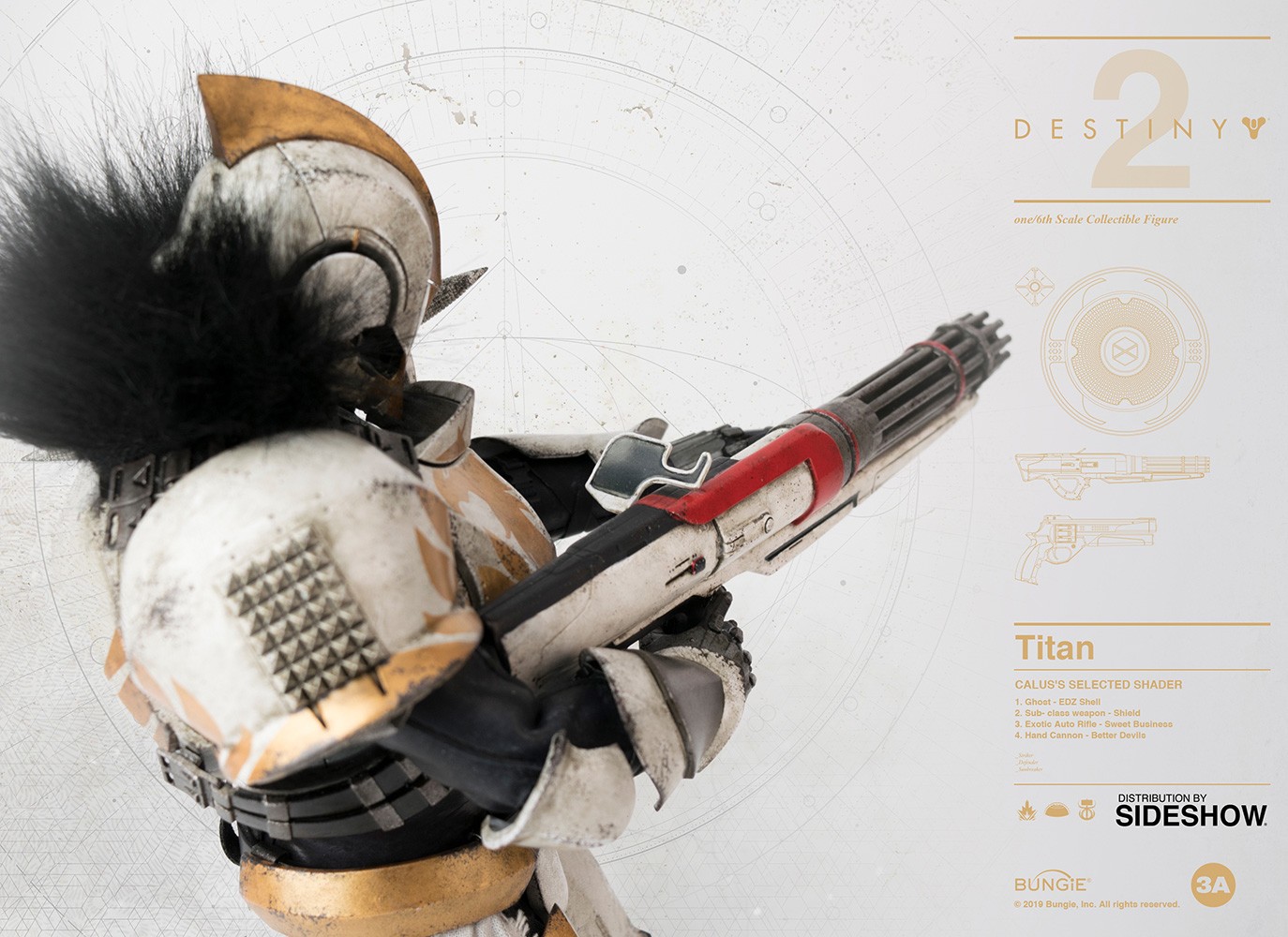 Destiny Titan (Calus's Selected Shader) Sixth Scale Figure  (Prototype Shown) View 5