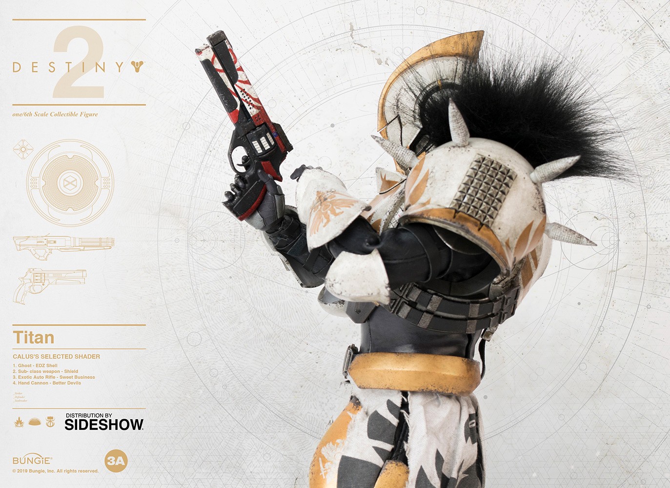 Destiny Titan (Calus's Selected Shader) Sixth Scale Figure  (Prototype Shown) View 9