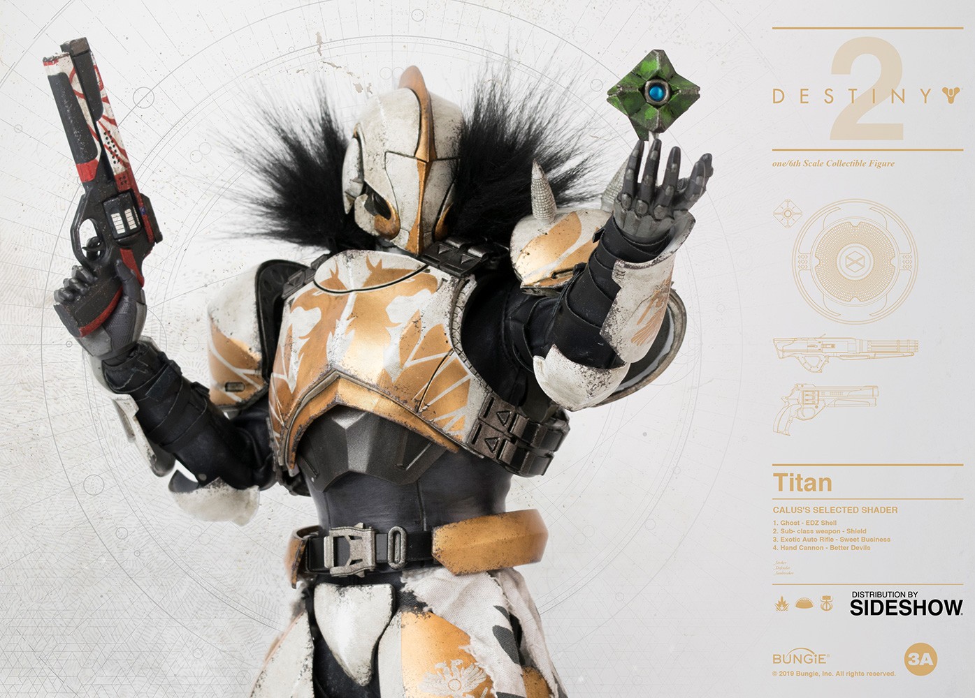 Destiny Titan (Calus's Selected Shader) Sixth Scale Figure  (Prototype Shown) View 10
