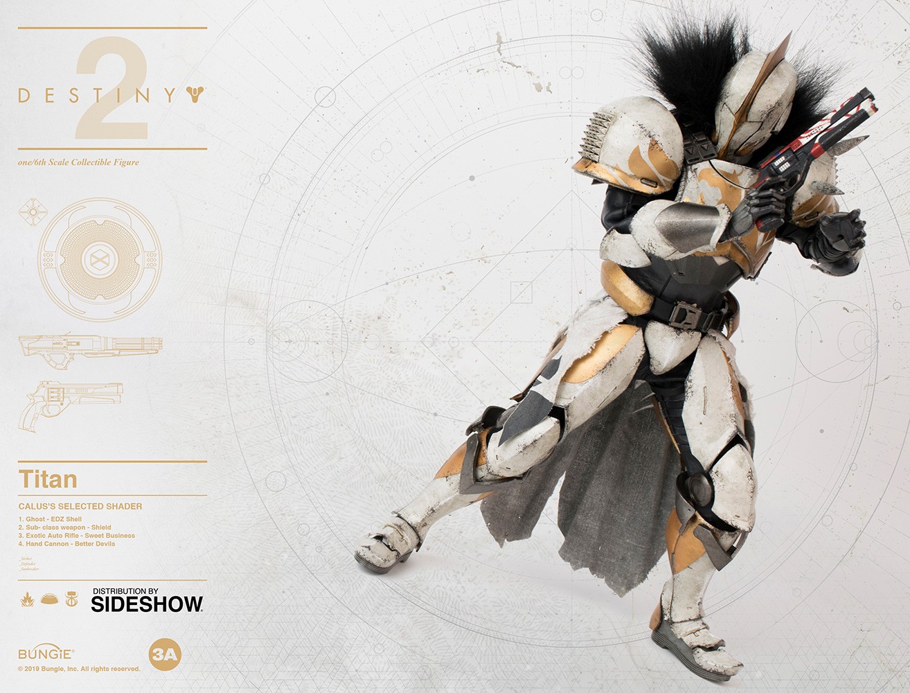 Destiny Titan (Calus's Selected Shader) Sixth Scale Figure  (Prototype Shown) View 13