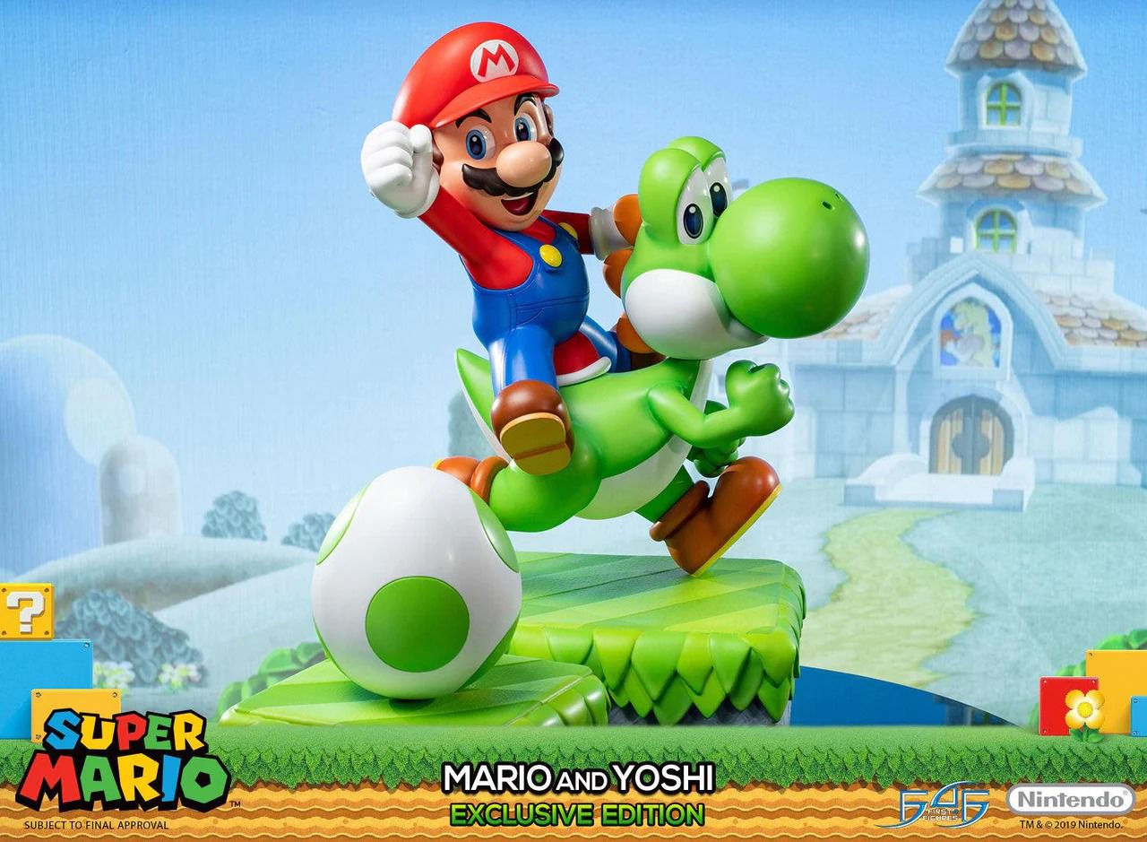 Nintendo Mario and Yoshi (Exclusive Edition) Statues  (Prototype Shown) View 1