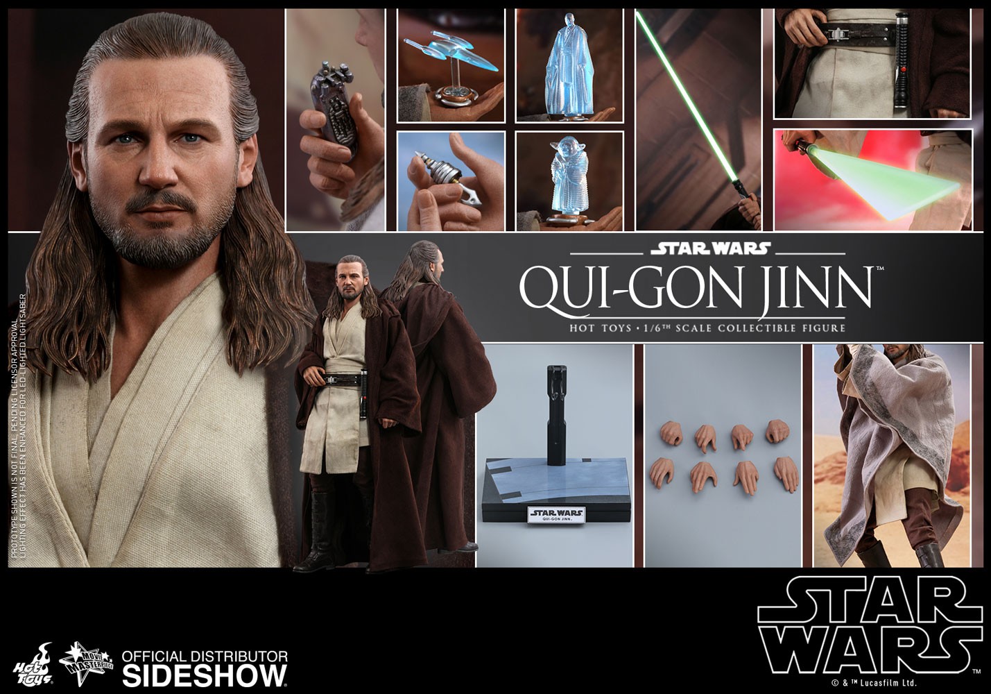 【メーカー公式ショップ】 Star Wars Toys Hot by Figure Scale Sixth Jinn Qui-Gon クワイ＝ガン・ジン