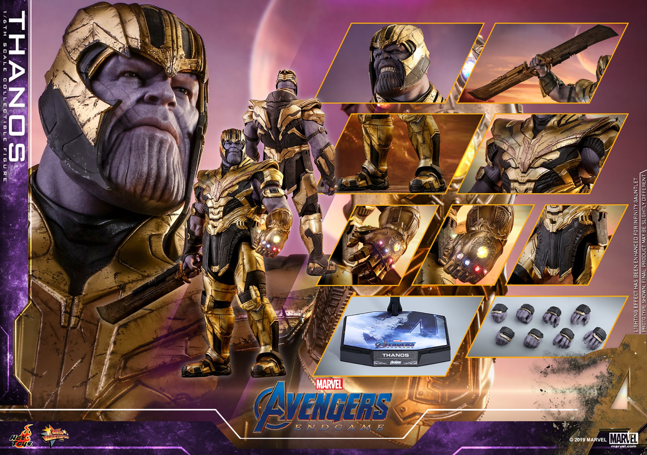 Thanos 1 6 Scale Figure by Hot Toys Sideshow Collectibles