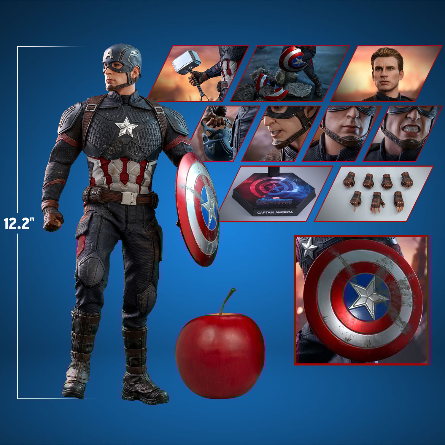 Captain america action shop figure