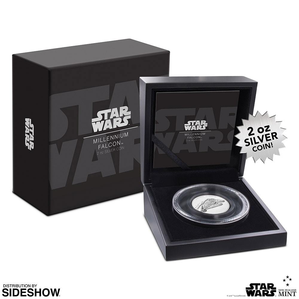 Star Wars Millennium Falcon Silver Coin Silver Collectible  (Prototype Shown) View 1