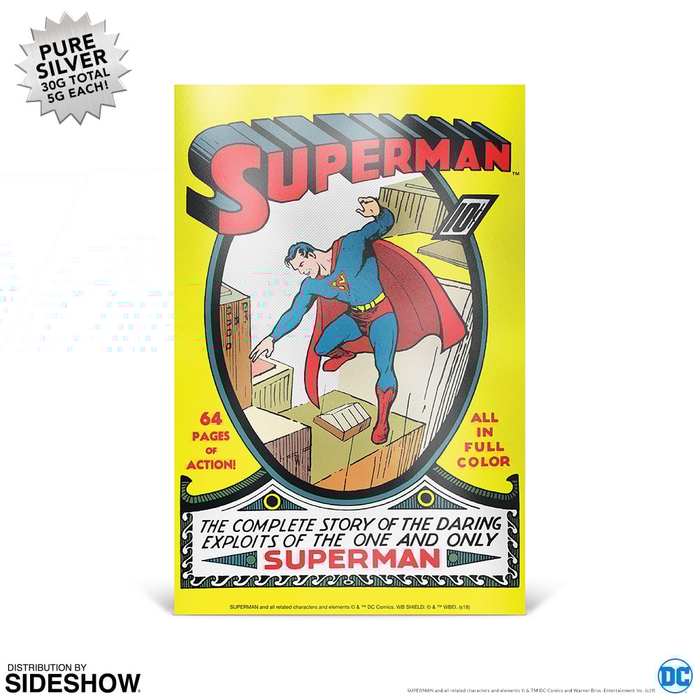 Superman 80th 5g Silver Coin Notes- Prototype Shown