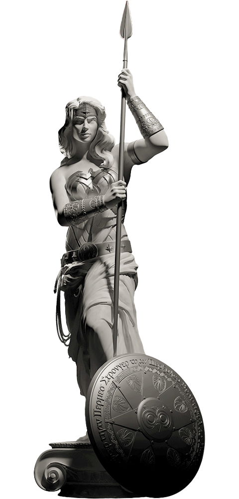 DC Comics Wonder Woman: Princess of Themyscira (Silver Edition) Statues  Exclusive Edition (Prototype Shown) View 8