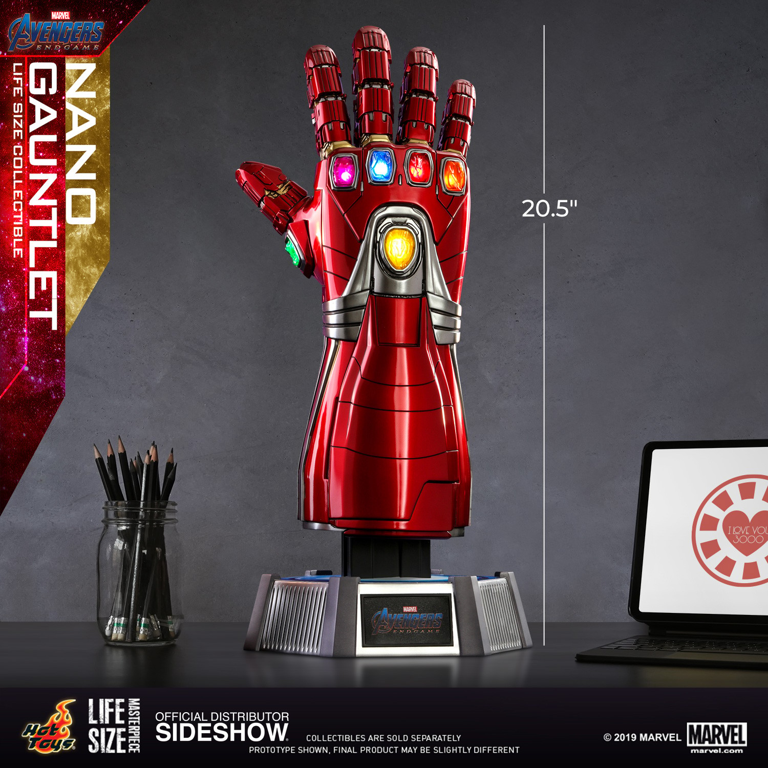 Marvel Legends Series Avengers: Endgame Iron Man Nano Gauntlet Replica Toy  New