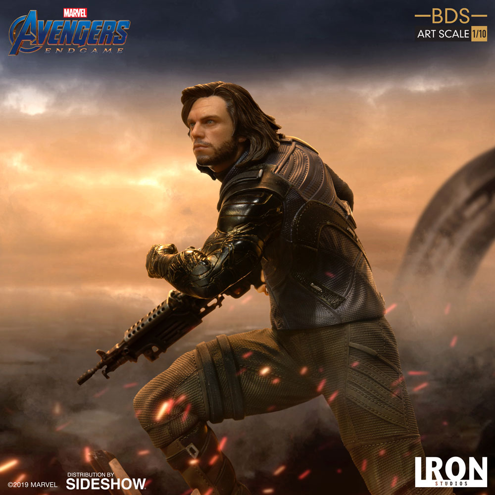 WINTER SOLDIER STATUE AVENGERS INFINITY WAR IRON STUDIOS 20 CM 10 751320773333 Kingdom Figurine.fr