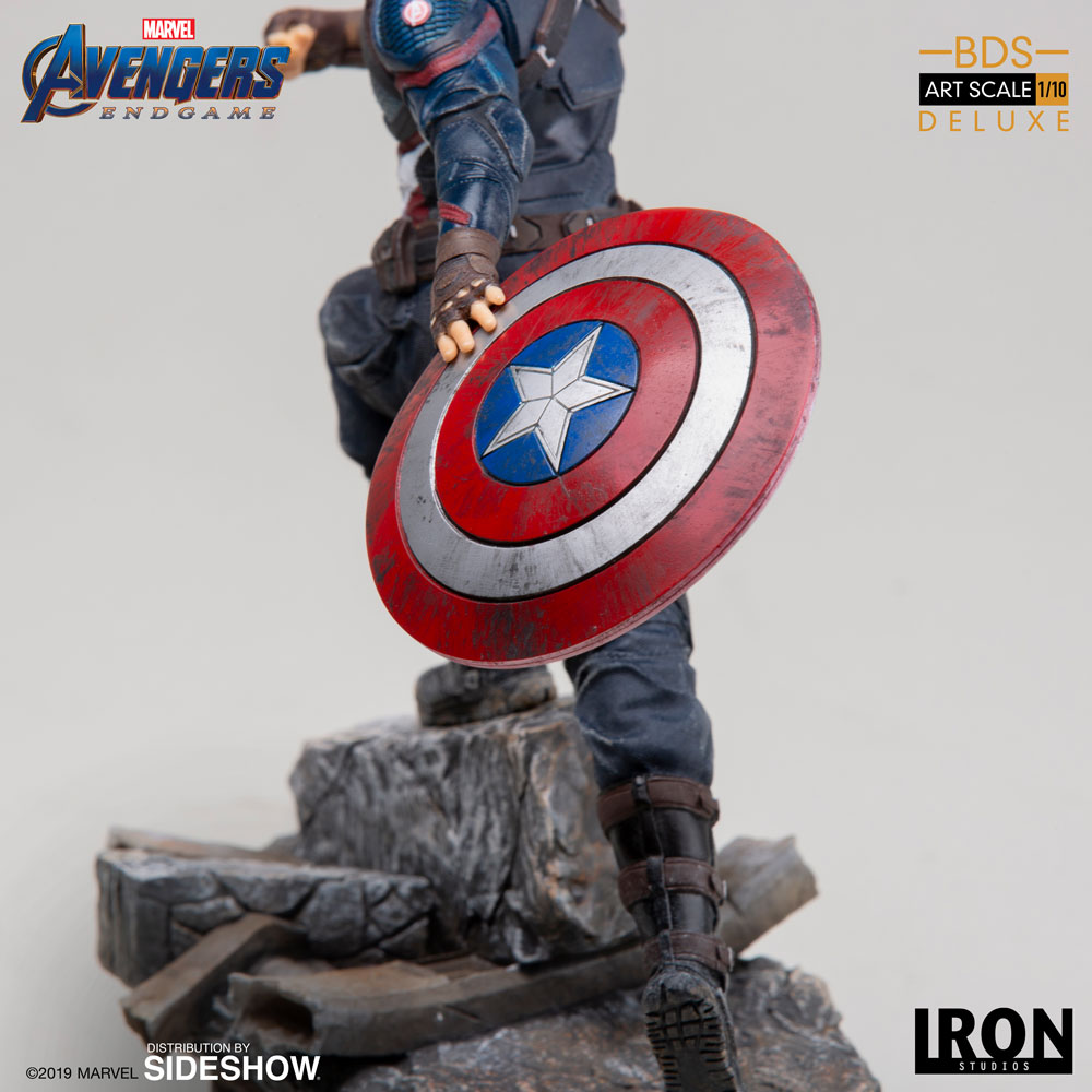 Marvel Captain America (Deluxe) Statue by Iron Studios | Sideshow