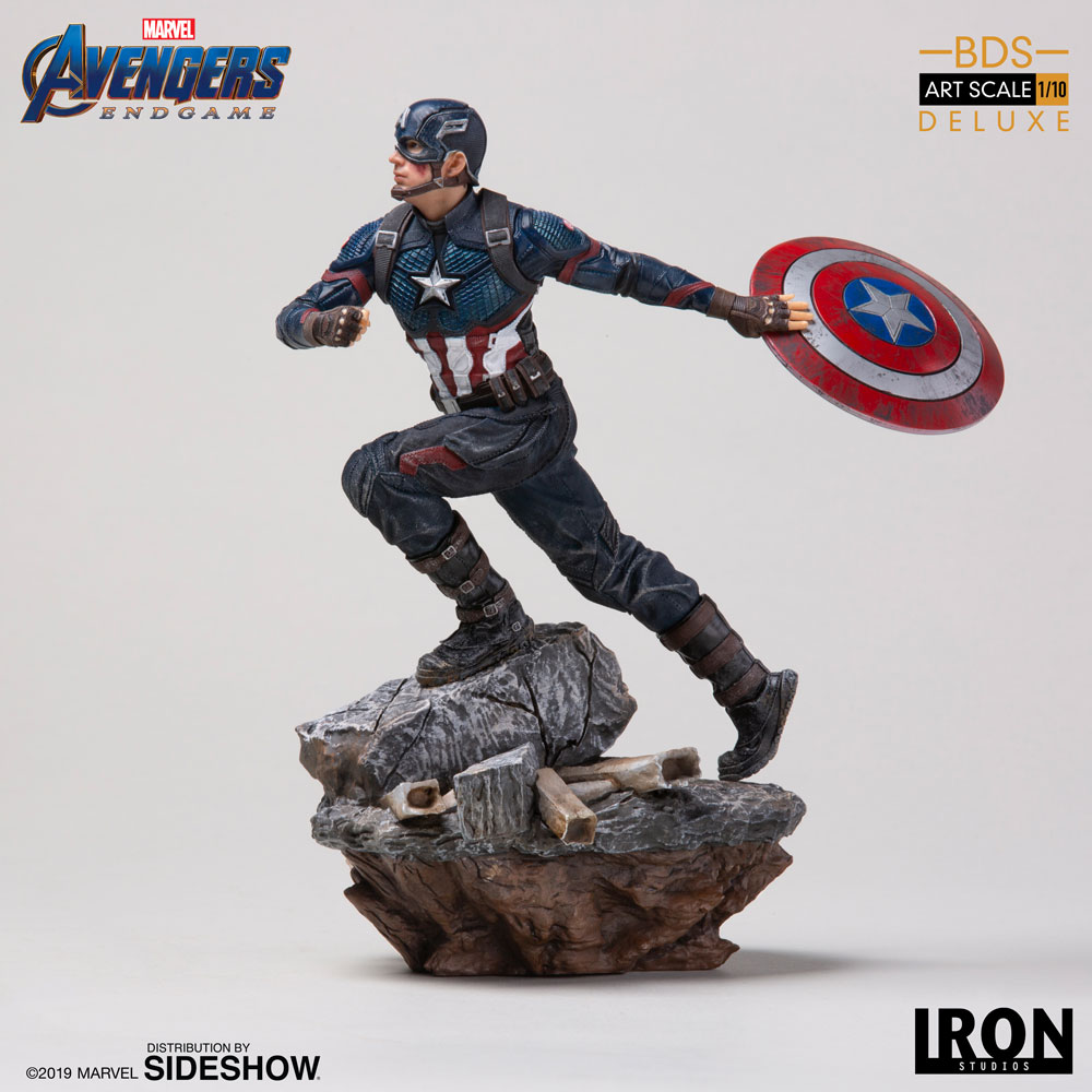 Marvel Captain America (Deluxe) Statue by Iron Studios | Sideshow