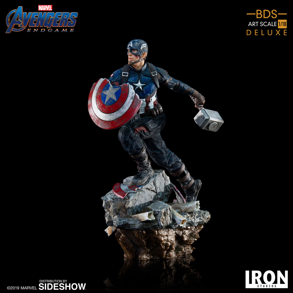 Marvel Captain America (Deluxe) Statue by Iron Studios | Sideshow Marvel Captain America (Deluxe) Statue by Iron Studios | Sideshow