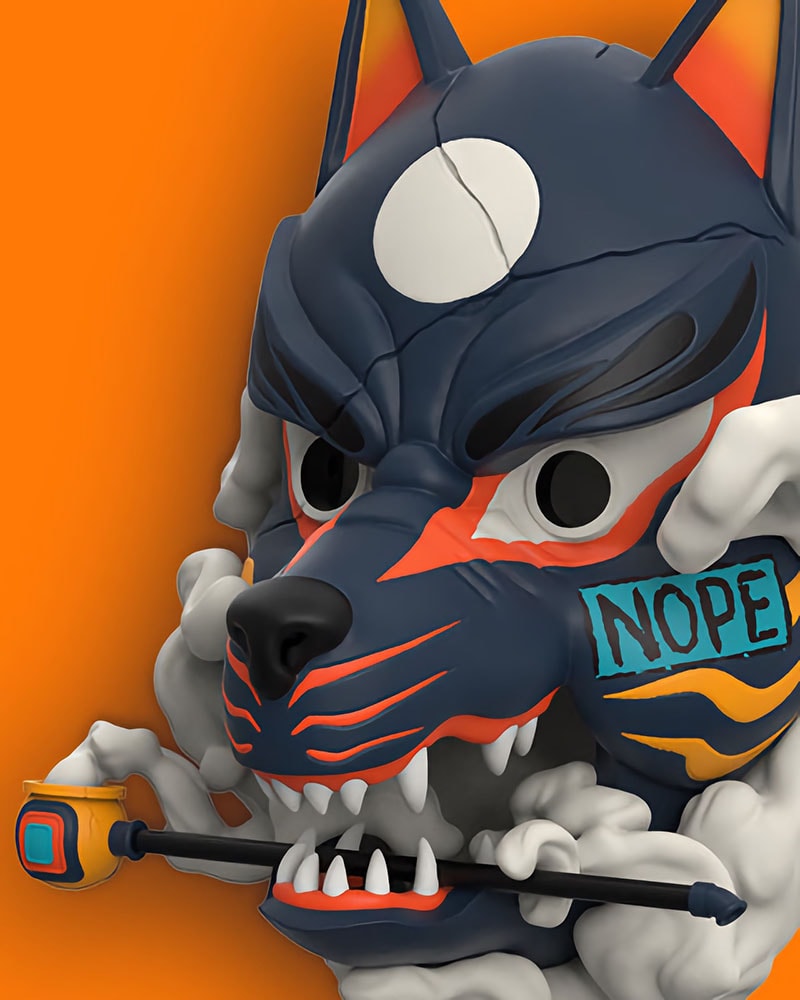 Kitsune Mask (Kurayami Edition) (Prototype Shown) View 3