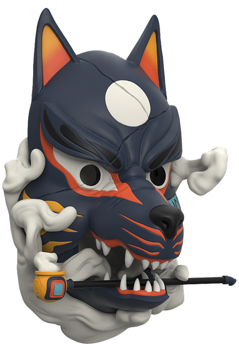 Kitsune Mask (Kurayami Edition) (Prototype Shown) View 13