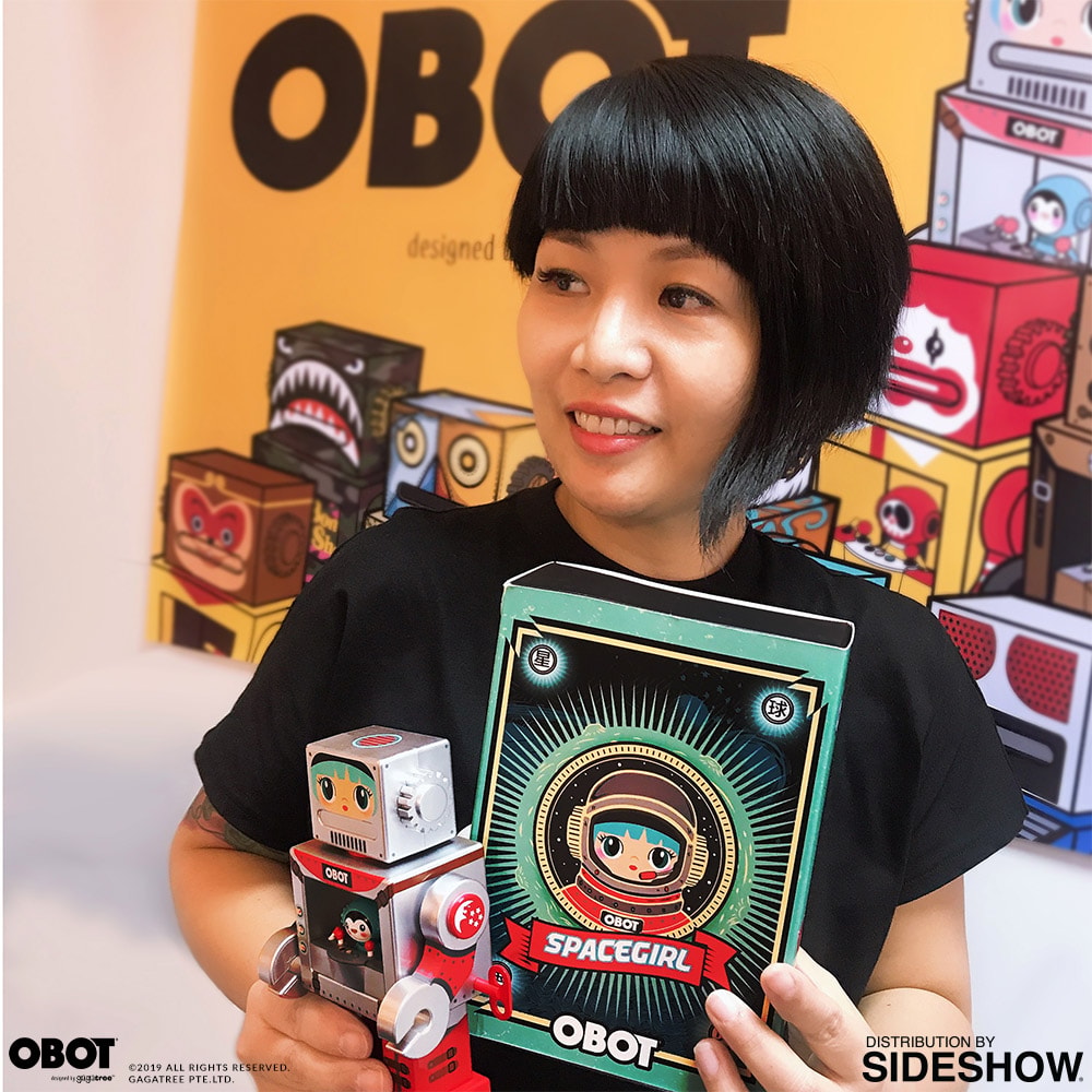 Gagatree Space Girl Silver OBOT Collectible Figure  (Prototype Shown) View 6