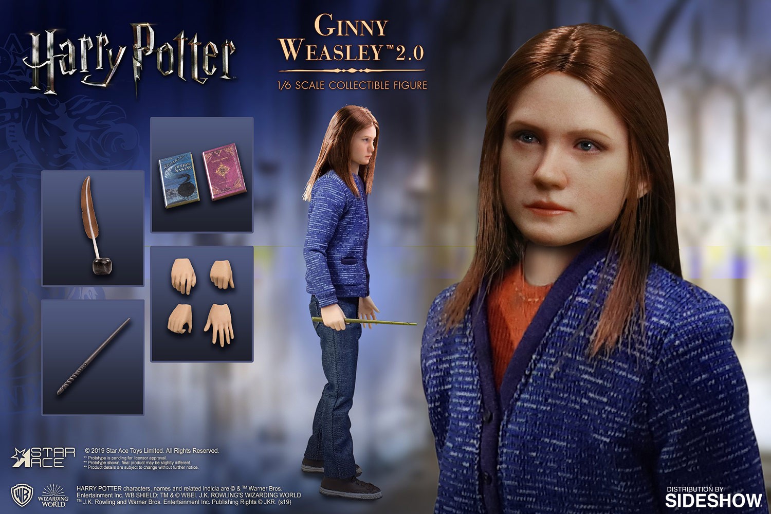 Harry Potter Ginny Weasley (Casual Wear) Sixth Scale Figure  (Prototype Shown) View 5