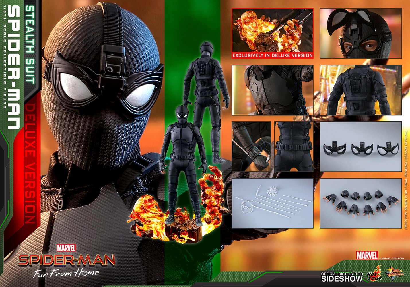 Spider-Man (Stealth Suit) Deluxe Version (Prototype Shown) View 22