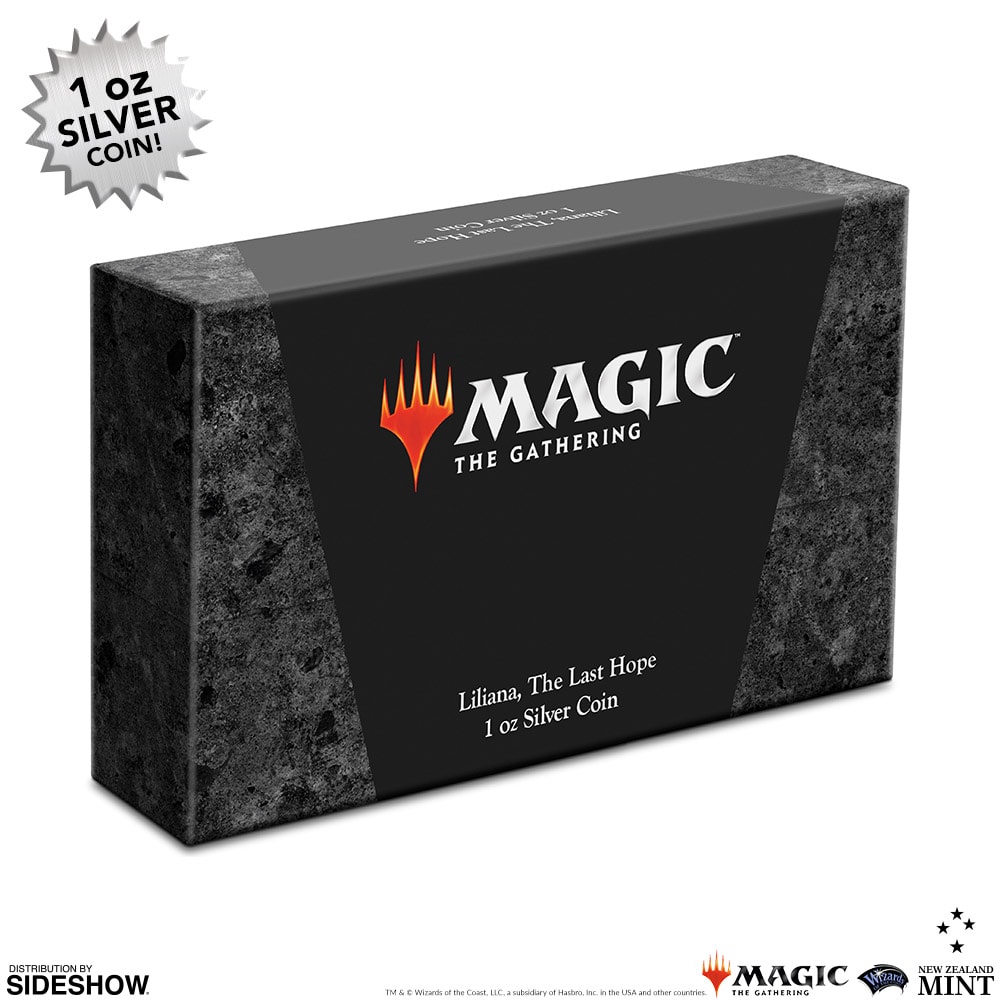 Magic: The Gathering Liliana, The Last Hope 1oz Silver Coin Silver Collectible  (Prototype Shown) View 4