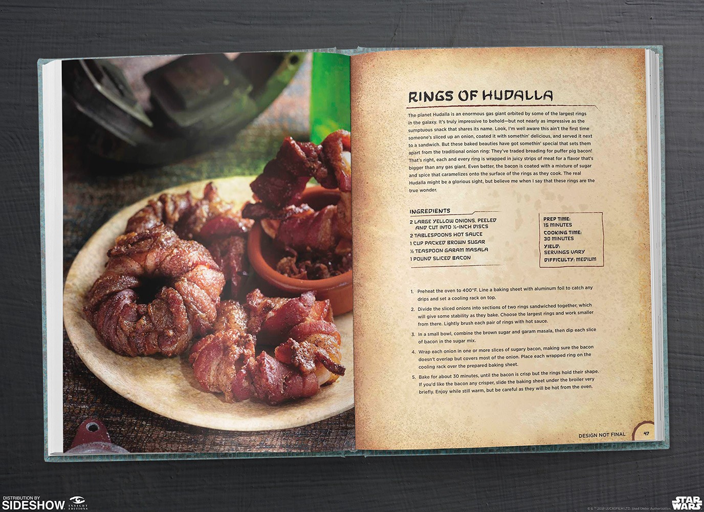 Star Wars: Galaxy's Edge Cookbook- Prototype Shown