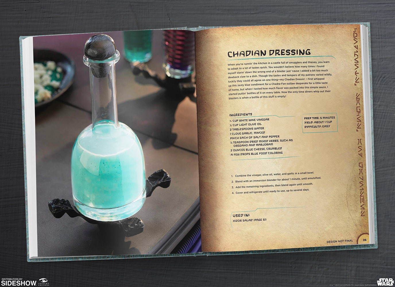 Star Wars: Galaxy's Edge Cookbook- Prototype Shown