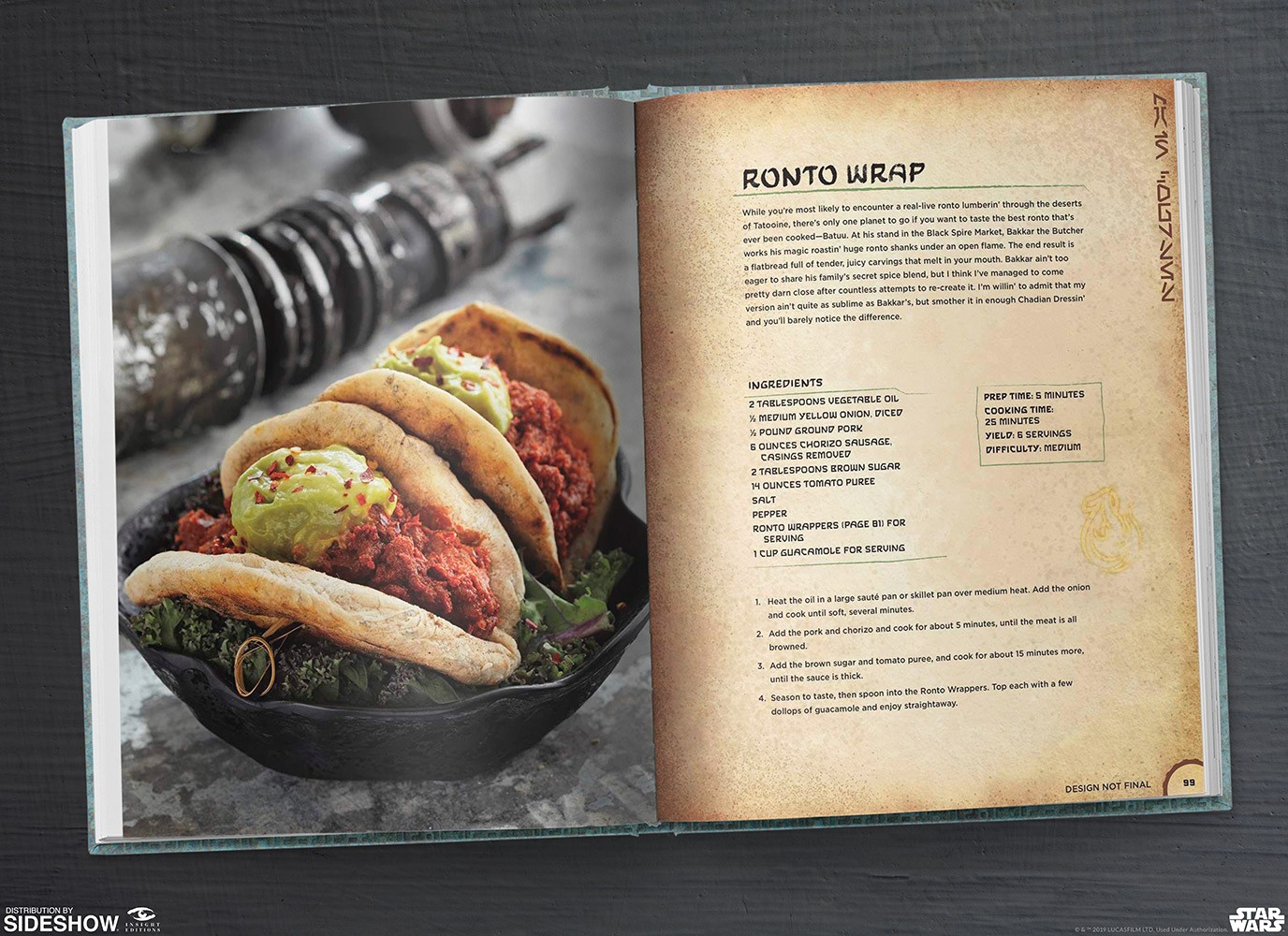 Star Wars: Galaxy's Edge Cookbook- Prototype Shown