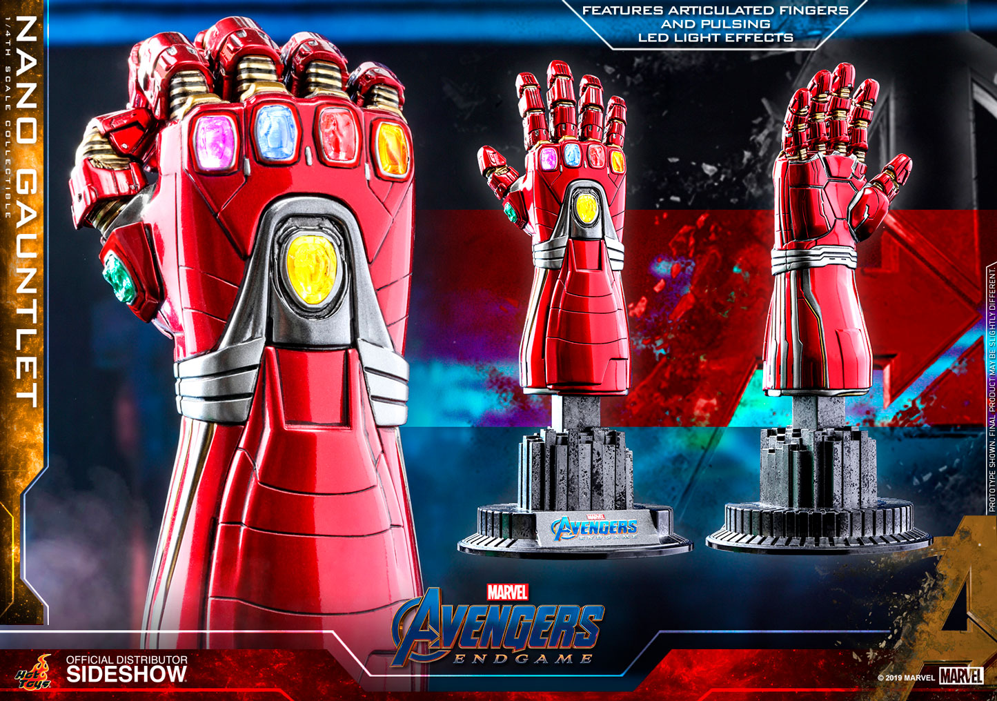 Marvel Nano Gauntlet Quarter Scale Figure by Hot Toys Sideshow