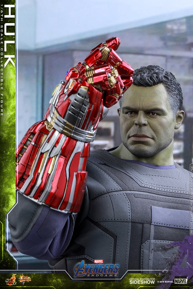 Hot Toys 1:6 Hulken med Gauntlet figur från Avengers: Endgame