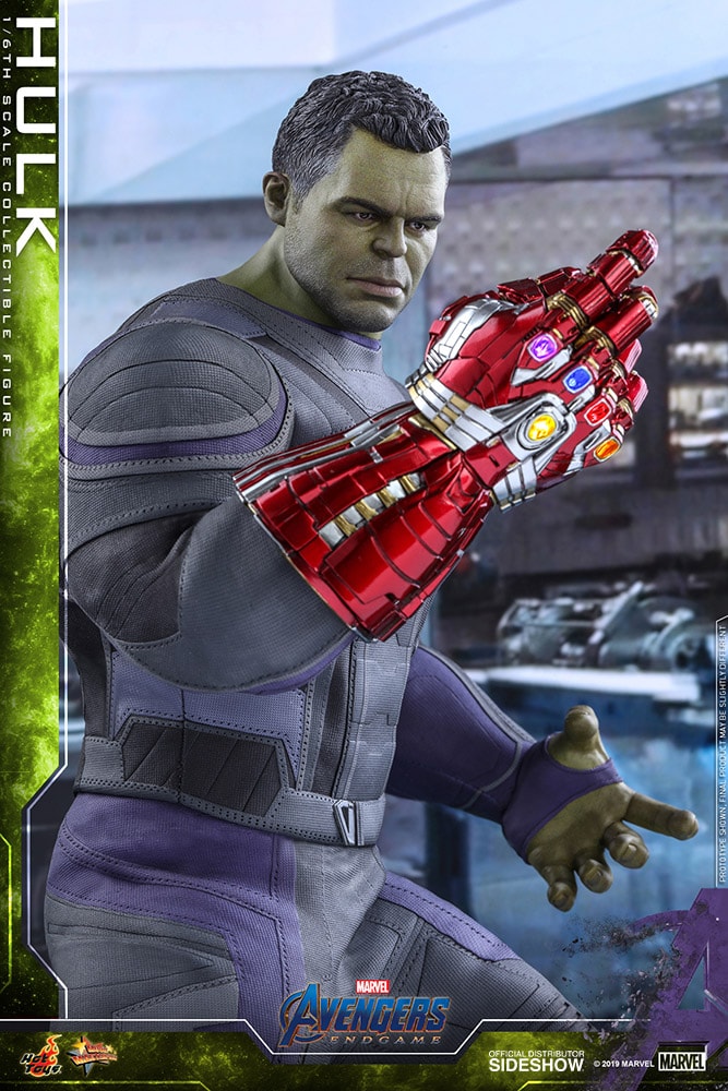 Hot Toys 1:6 Hulken med Gauntlet figur från Avengers: Endgame