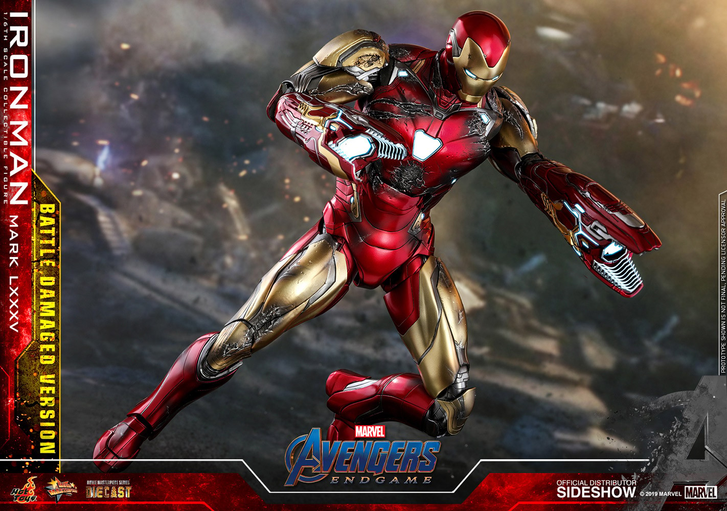 Iron Man Mark LXXXV (Battle Damaged Version) Special Edition Exclusive Edition (Prototype Shown) View 13