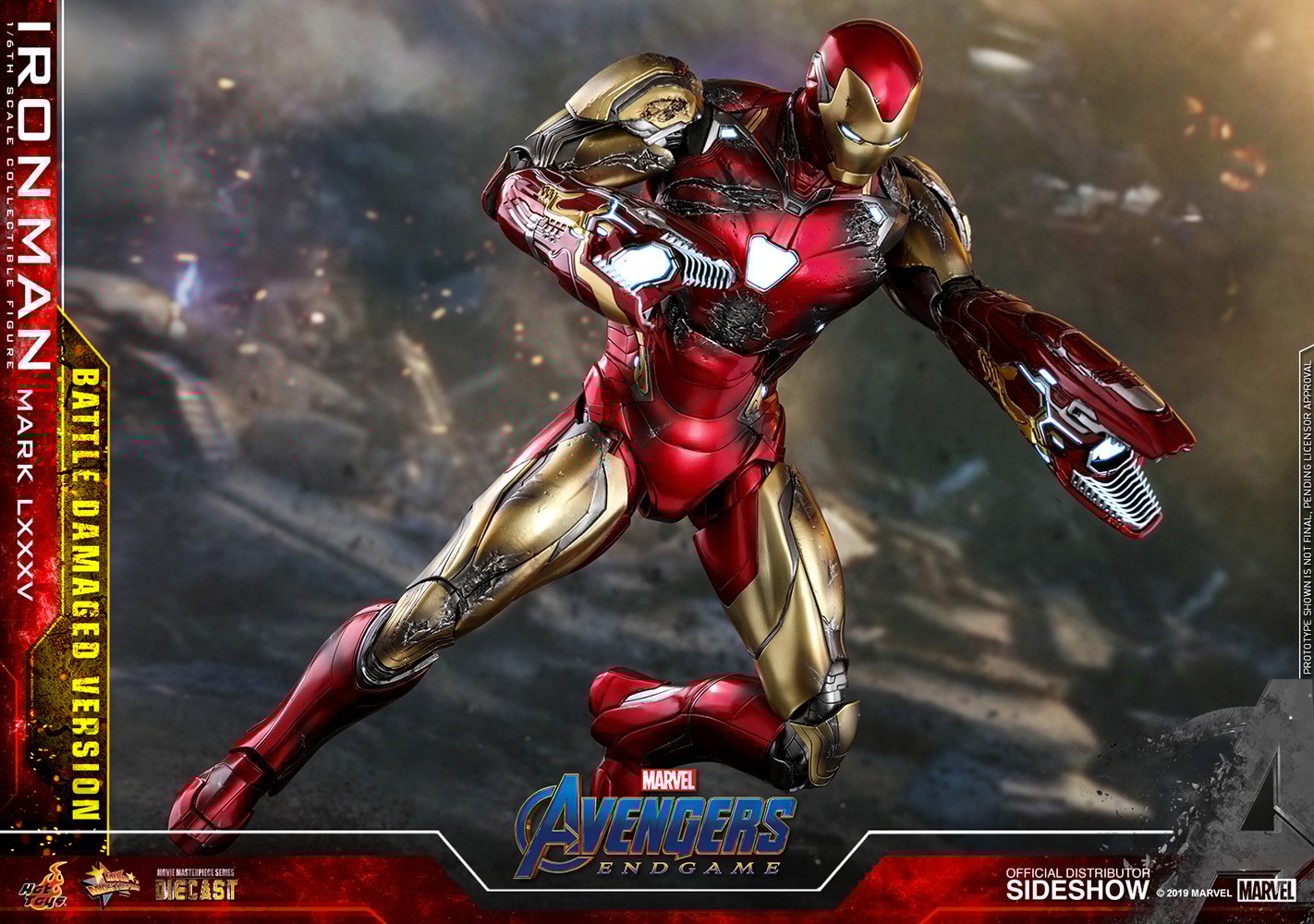 Iron Man Mark LXXXV (Battle Damaged Version) Special Edition Exclusive Edition (Prototype Shown) View 13
