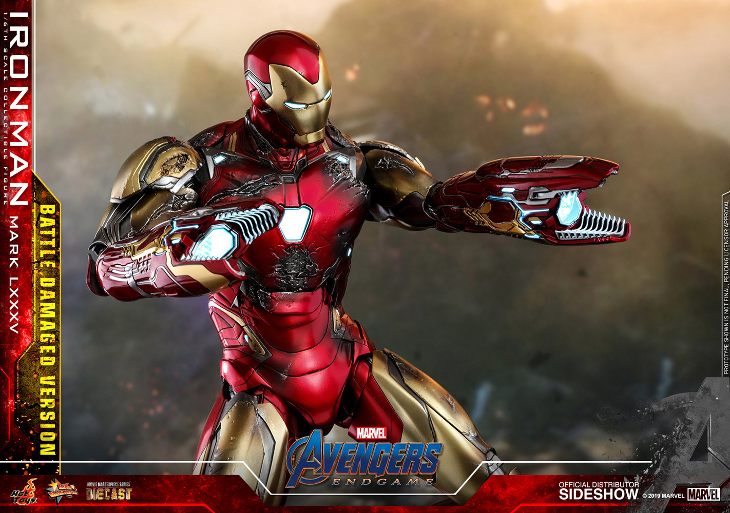 Iron Man Mark LXXXV (Battle Damaged Version) Special Edition Exclusive Edition (Prototype Shown) View 3