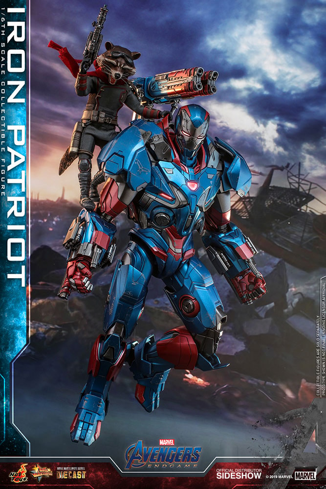 Movie Masterpiece DIECAST Avengers: End Game, 1/6 Scale Figure, Iron Patriot