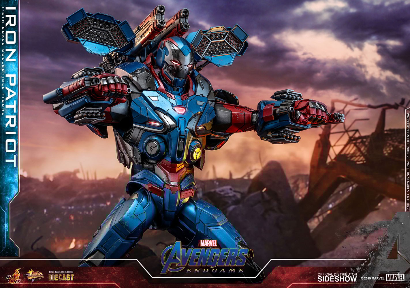 Iron Patriot Sixth Scale Figure by Hot Toys Sideshow Collectibles