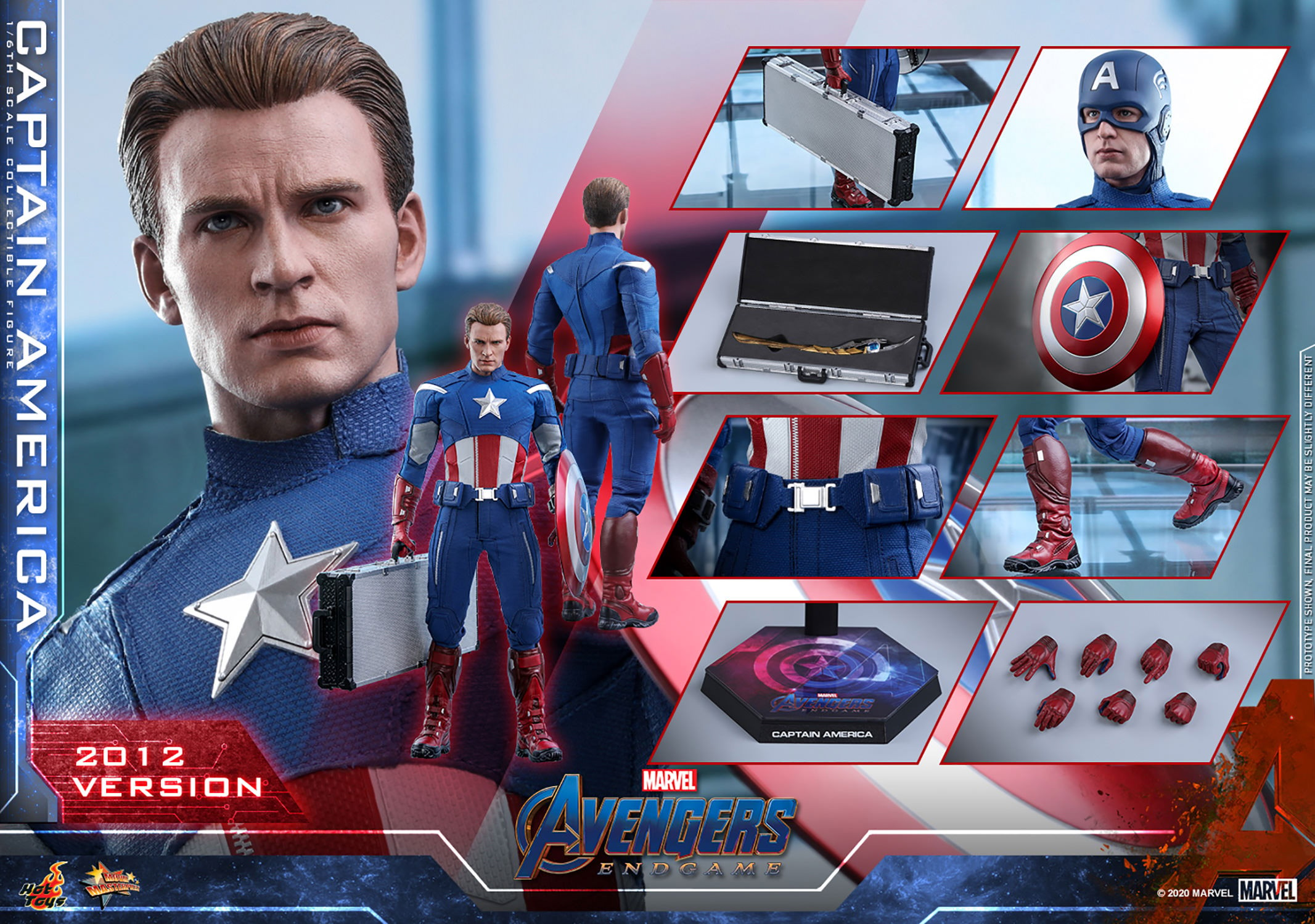 Leopardo permanecer Desnudo Captain America (2012 Version) Sixth Scale Figure by Hot Toys | Sideshow  Collectibles