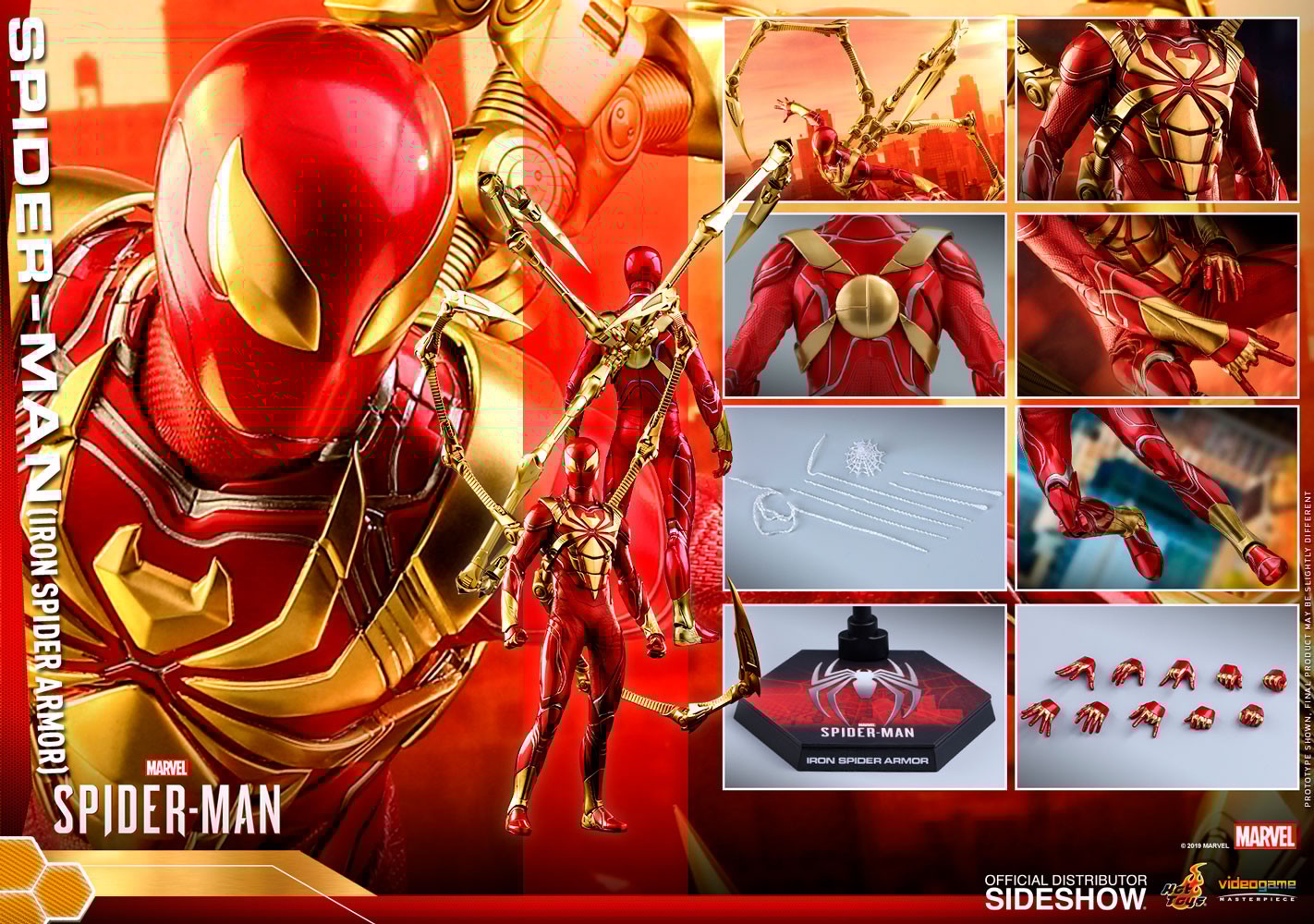 Spider Man Iron Spider Armor Sixth Scale Collectible Figure by
