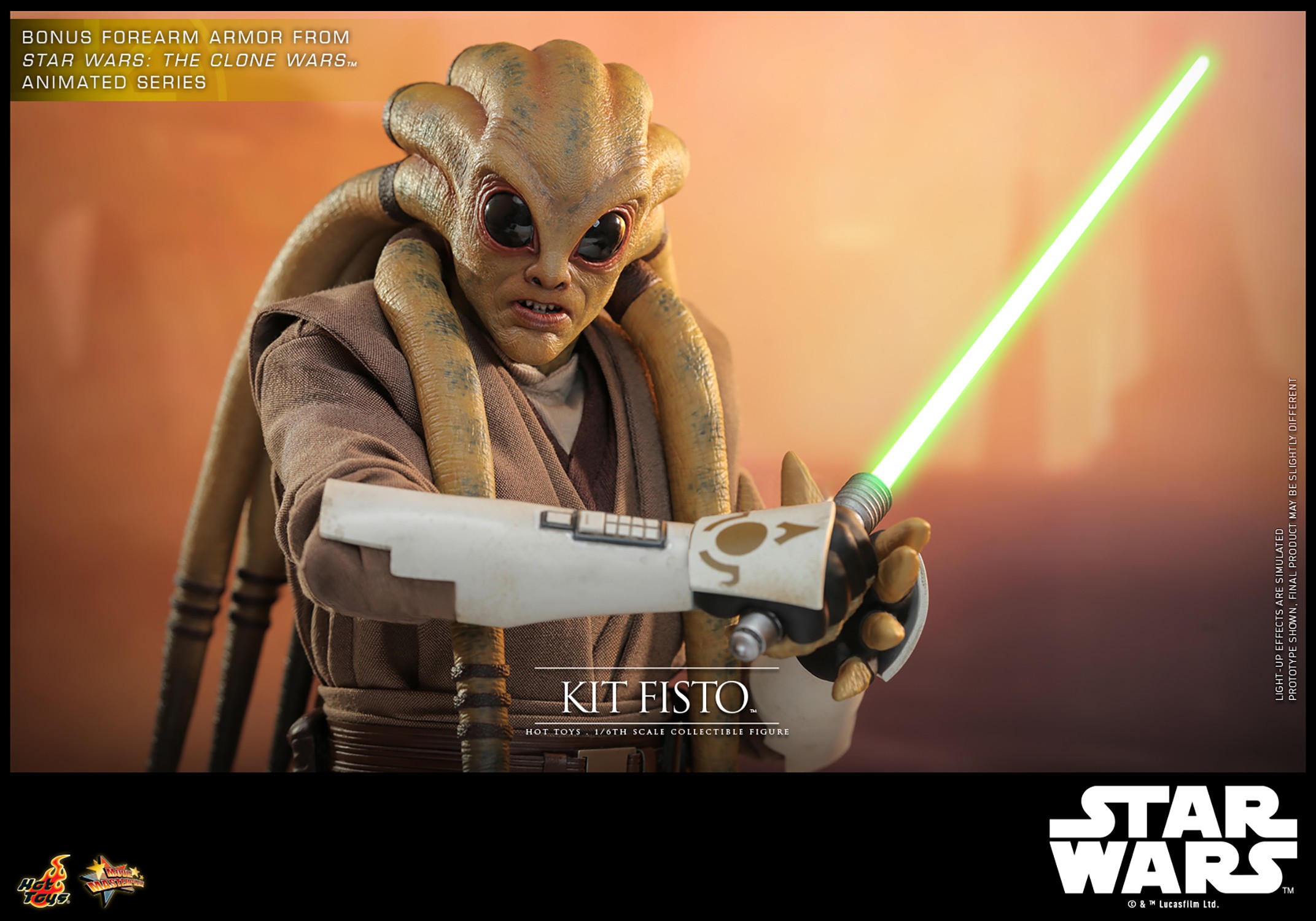 Star Wars Kit Fisto Sixth Scale Figure  (Prototype Shown) View 15