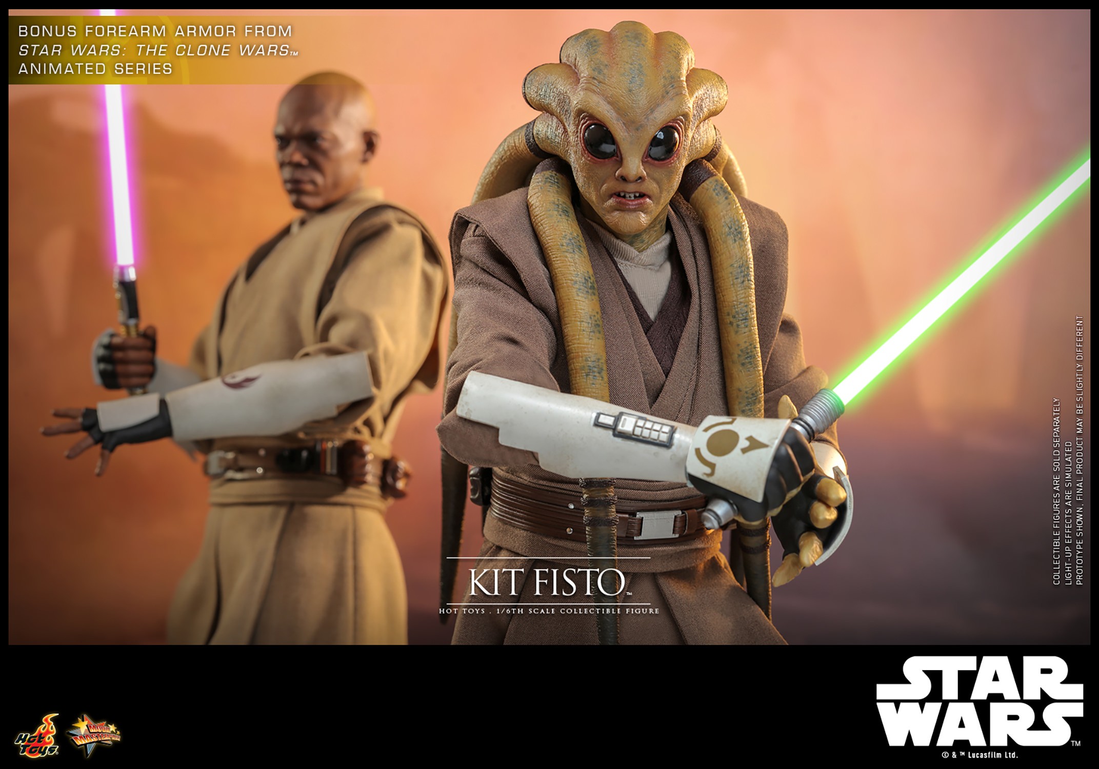 Star Wars Kit Fisto Sixth Scale Figure  (Prototype Shown) View 16