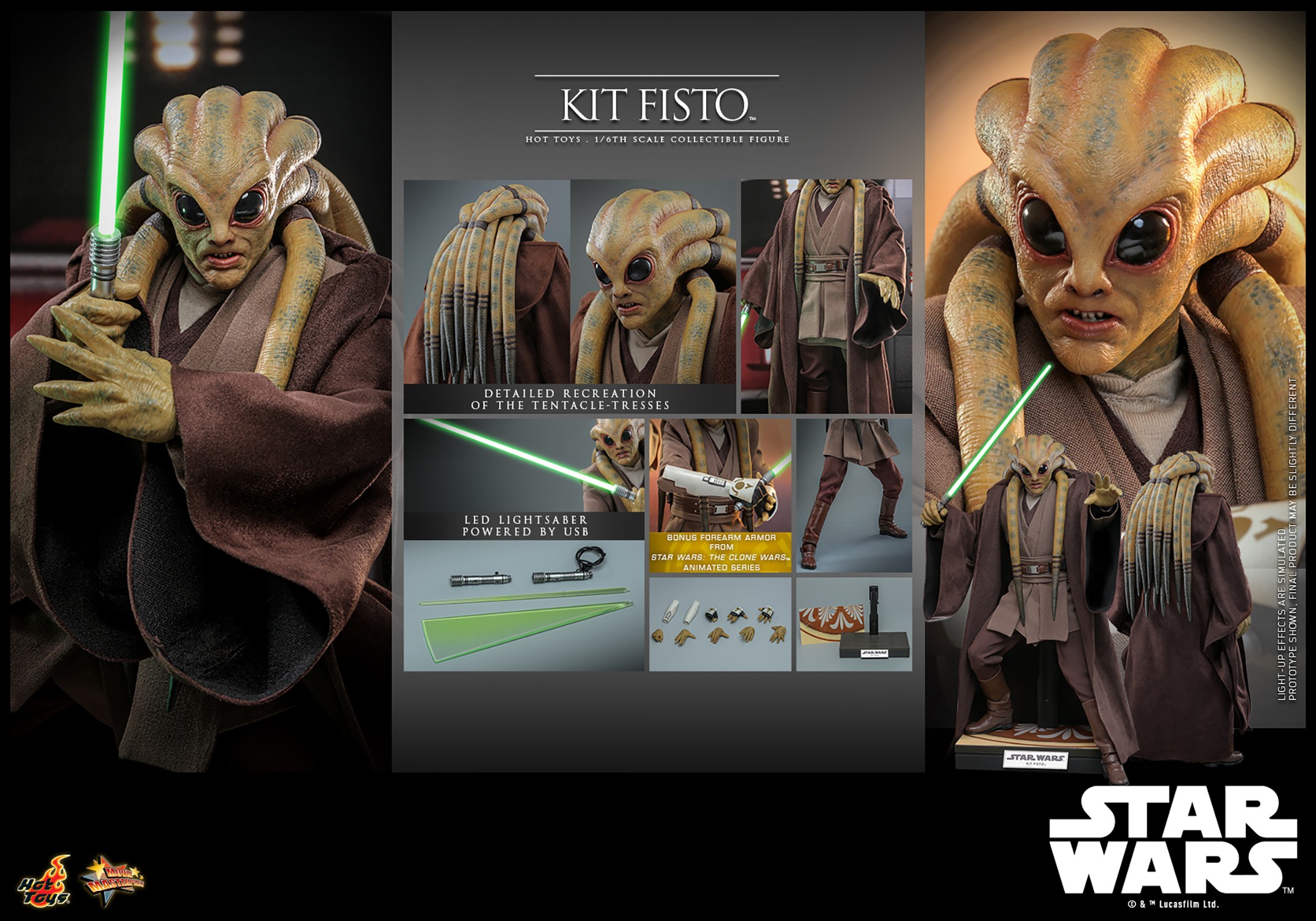 Kit Fisto™ Sixth Scale Figure by Hot Toys | Sideshow
