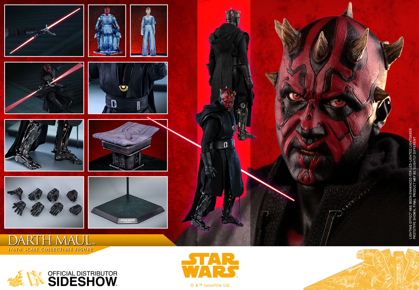 Star Wars Darth Maul Sixth Scale Figure  (Prototype Shown) View 24