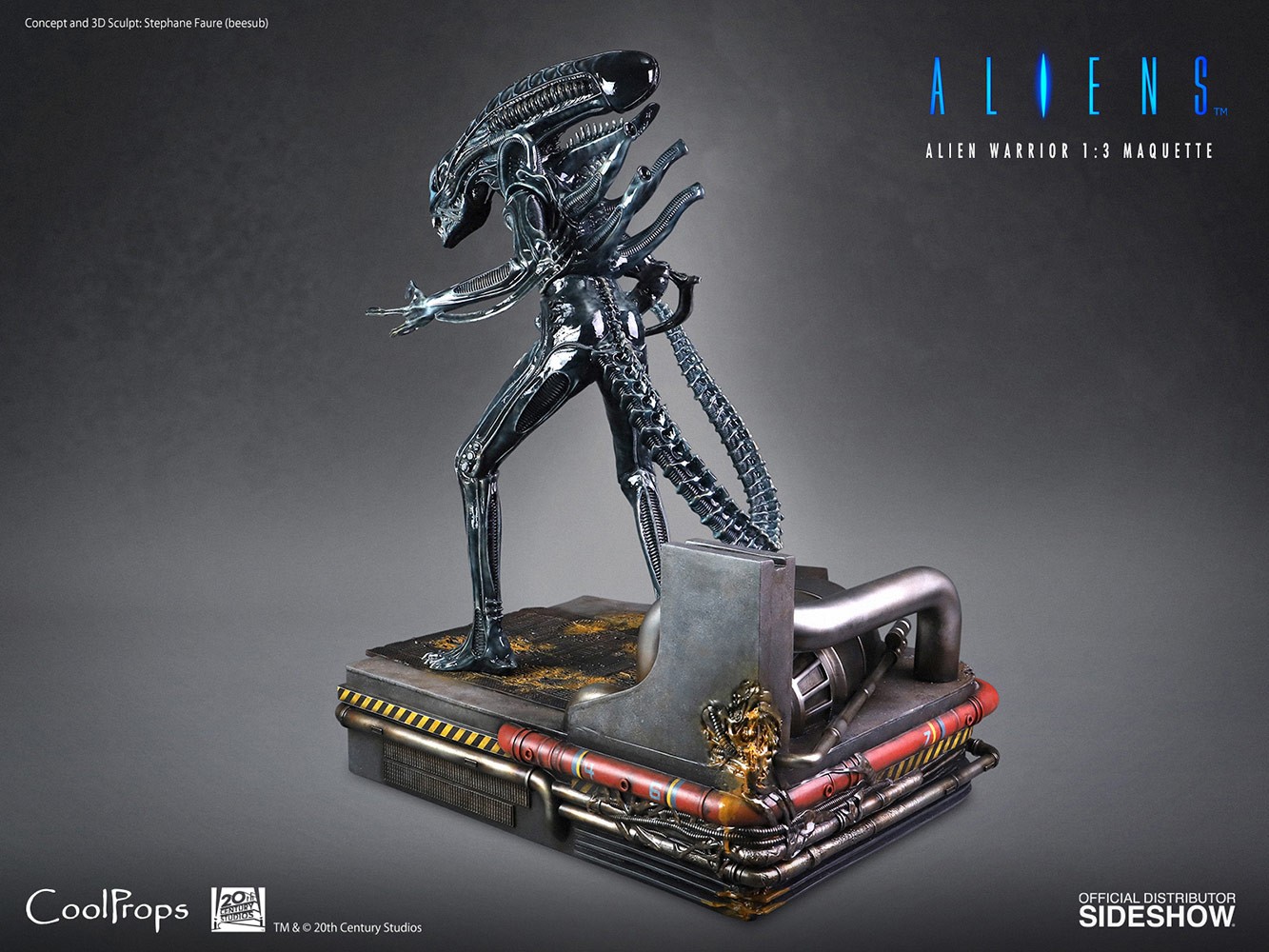 Aliens Alien Warrior Deluxe Maquette  (Prototype Shown) View 12