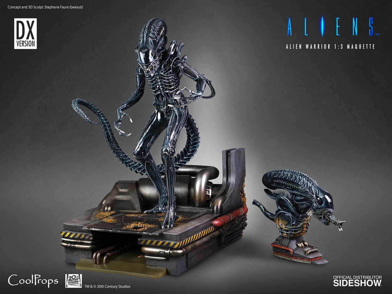 Aliens Alien Warrior Deluxe Maquette  (Prototype Shown) View 31