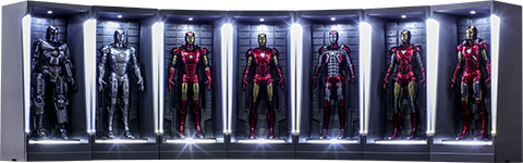 Iron Man Hall of Armor Miniature Collectible Set Sideshow