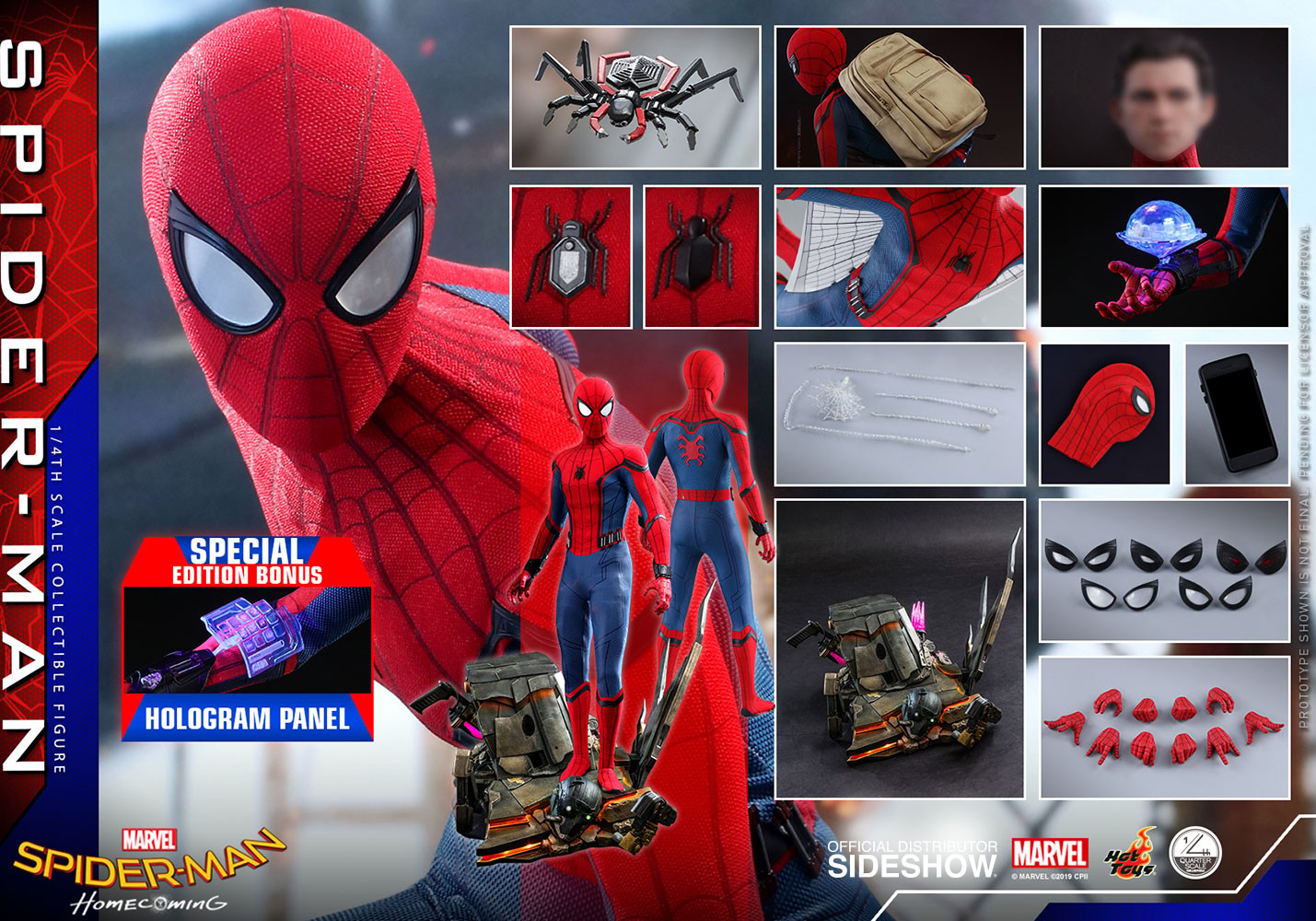 Marvel Spider-Man (Special Edition) Quarter Scale Figure  Exclusive Edition (Prototype Shown) View 16