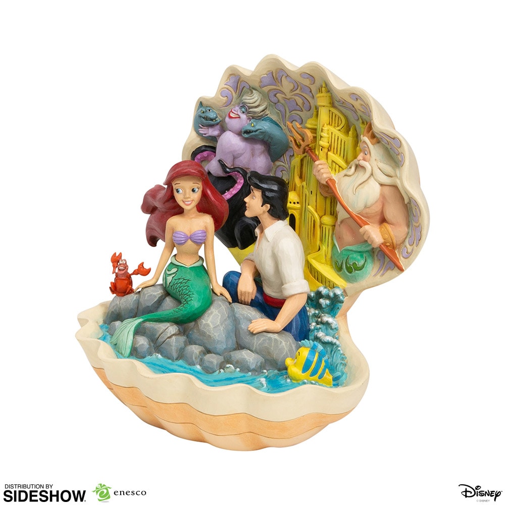 Disney The Little Mermaid Shell Scene Figurine  (Prototype Shown) View 2