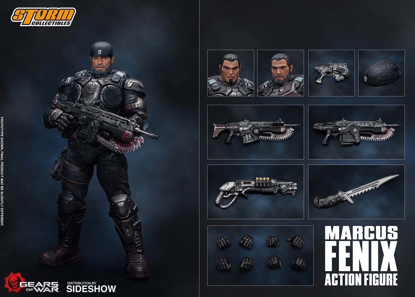 Gears of War Marcus Fenix Collectible Figure  (Prototype Shown) View 10