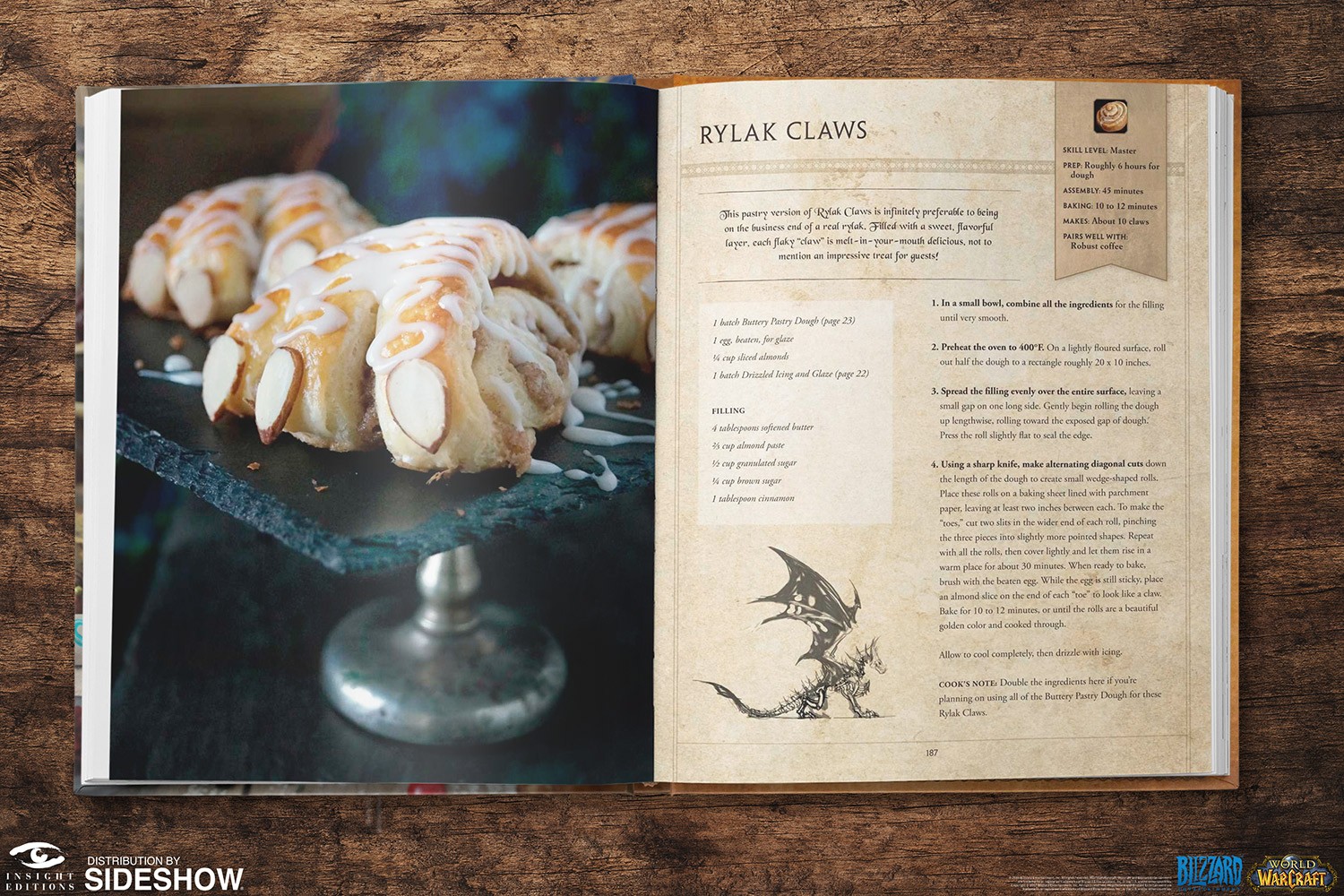 Warcraft World of Warcraft and Hearthstone Cookbook Set Book  (Prototype Shown) View 3