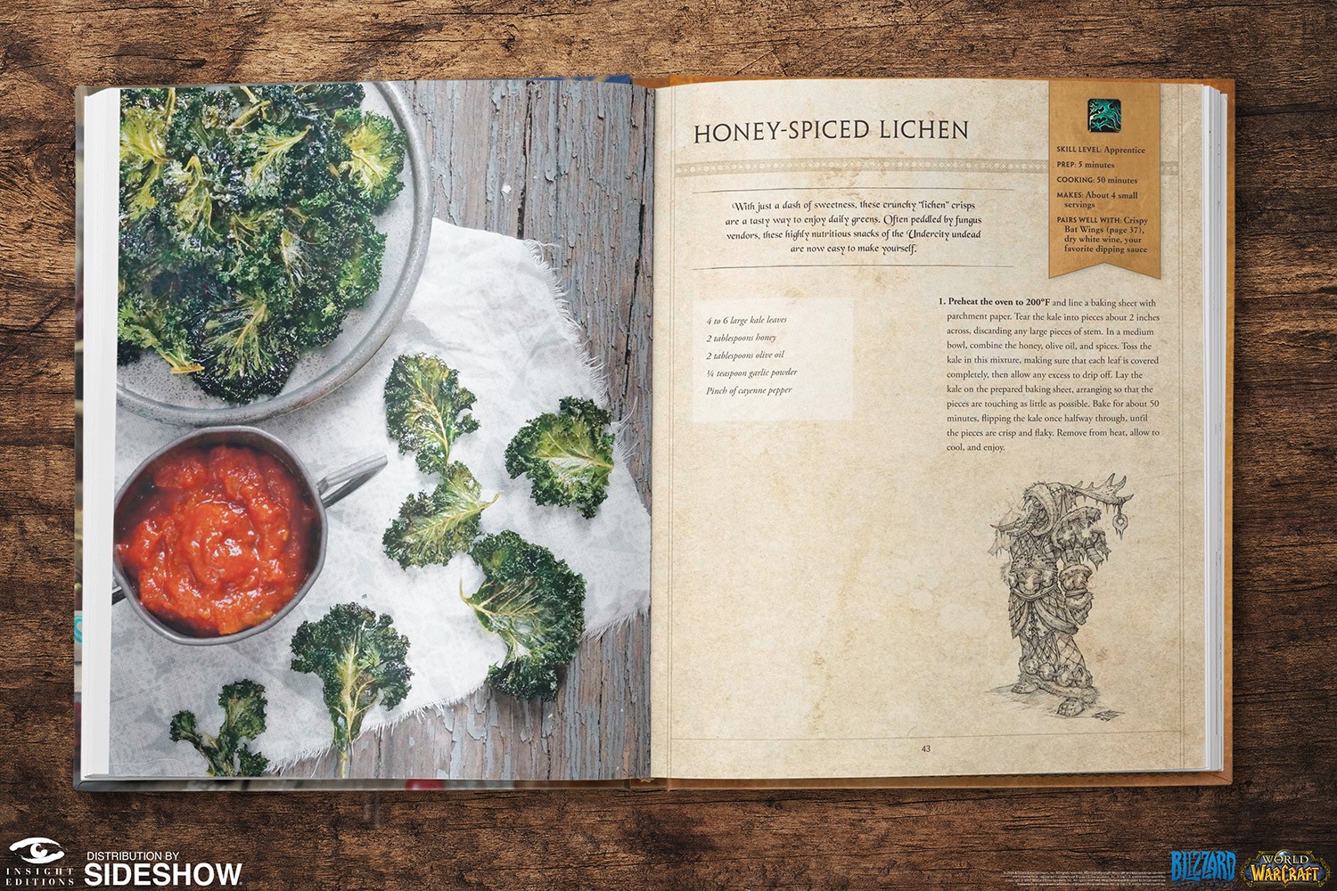 Warcraft World of Warcraft and Hearthstone Cookbook Set Book  (Prototype Shown) View 4